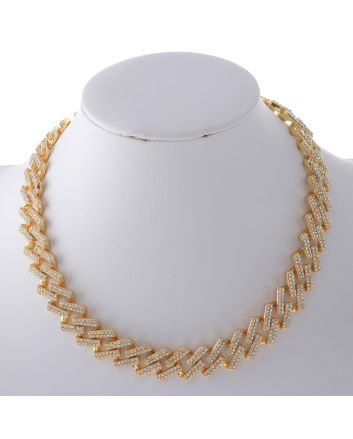 Gold Plated Rhinestone Necklace