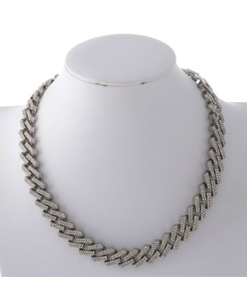 Silver Plated Rhinestone Necklace