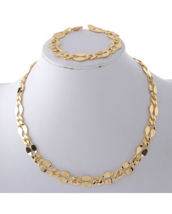 Gold Plated Necklace & Bracelet