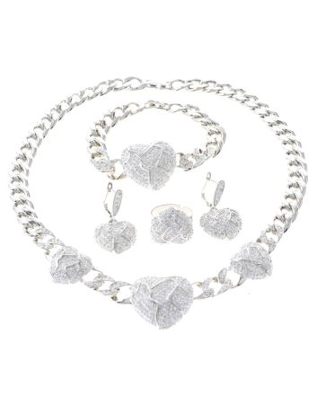 Silver Plated Necklace Set