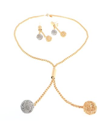 Plated Necklace Earring Set