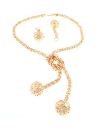 Plated Necklace Earring Set