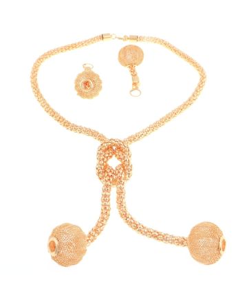 Plated Necklace Earring Set