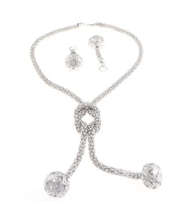 Plated Necklace Earring Set
