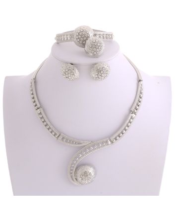 Silver Plated Necklace Set