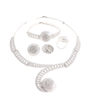 Silver Plated Necklace Set