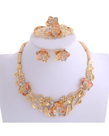 Gold Plated Necklace Set