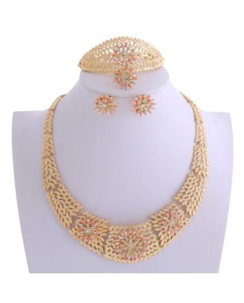 Gold Plated Necklace Set