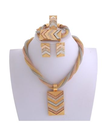 Gold Plated Necklace Set