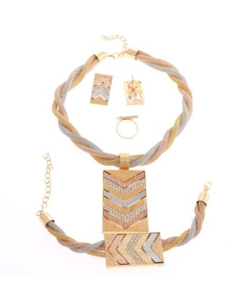 Gold Plated Necklace Set