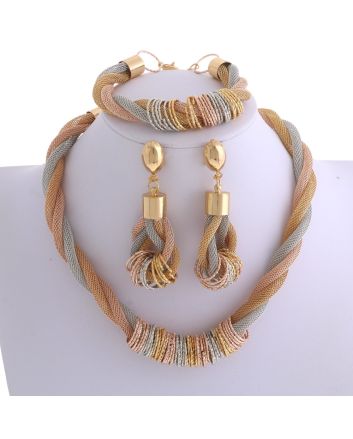 Gold Plated Necklace Set