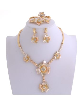 Gold Plated Necklace Set