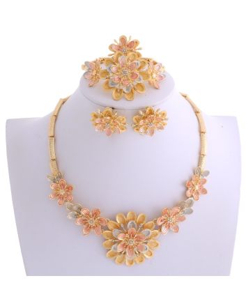 Gold Plated Necklace Set