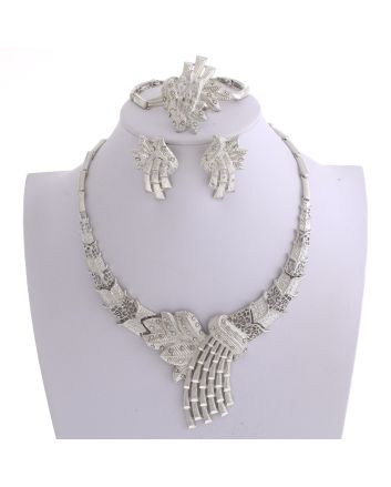 Silver Plated Necklace Set