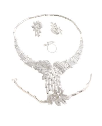 Silver Plated Necklace Set