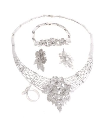 Silver Plated Necklace Set