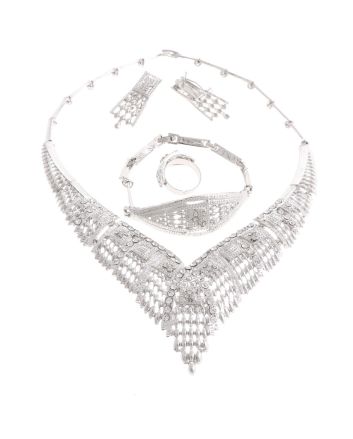 Silver Plated Necklace Set