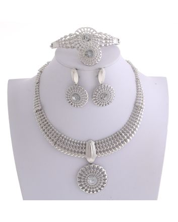 Silver Plated Necklace Set