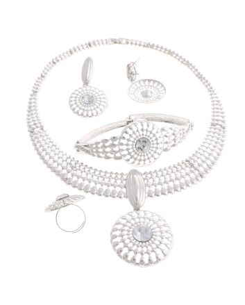 Silver Plated Necklace Set