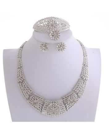 Silver Plated Necklace Set