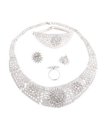 Silver Plated Necklace Set