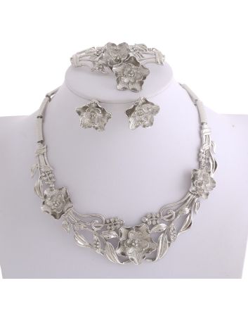 Silver Plated Necklace Set