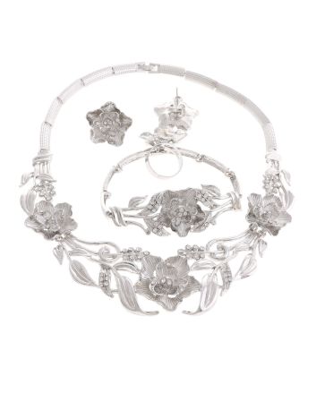 Silver Plated Necklace Set