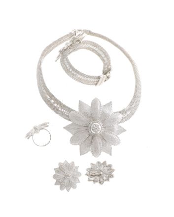 Silver Plated Necklace Set
