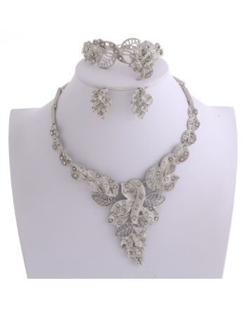 Silver Plated Necklace Set