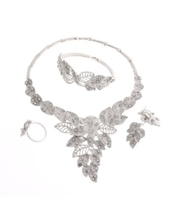 Silver Plated Necklace Set