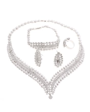 Silver Plated Necklace Set