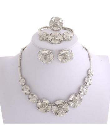 Silver Plated Necklace Set