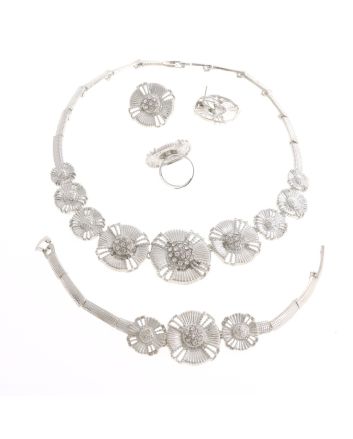 Silver Plated Necklace Set