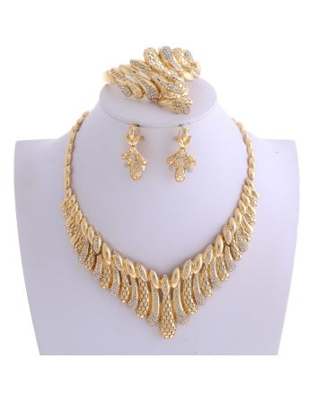 Gold Plated Necklace Set