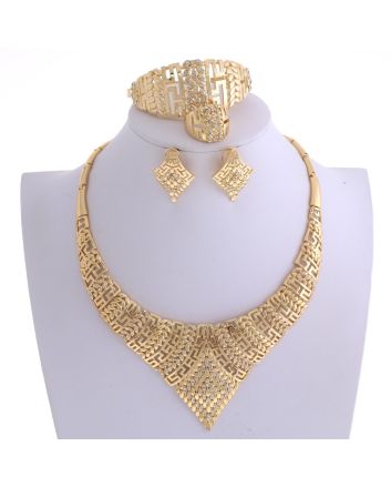 Gold Plated Necklace Set