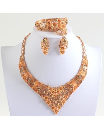 Gold Plated Necklace Set