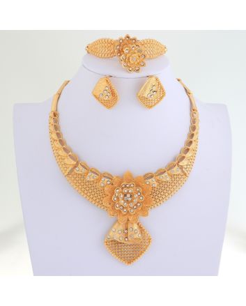 Gold Plated Necklace Set