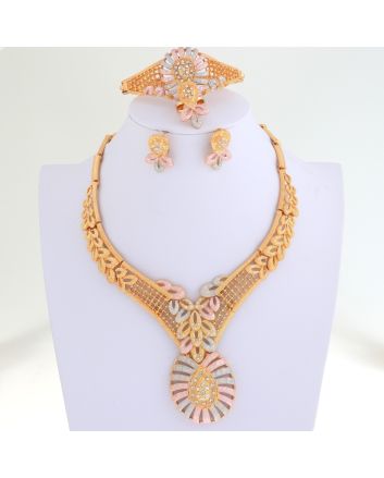 Gold Plated Necklace Set