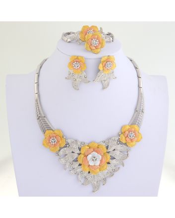 Silver Plated Necklace Set