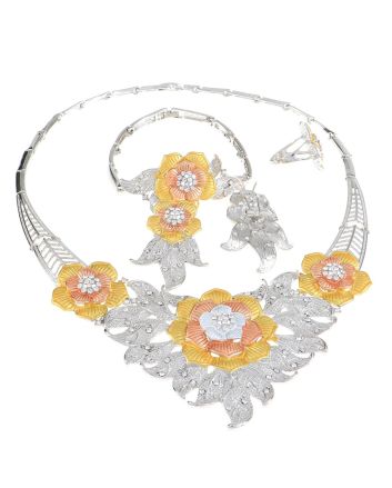 Silver Plated Necklace Set