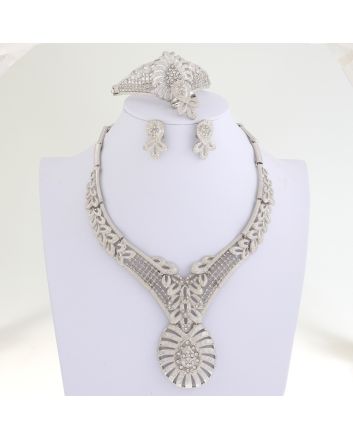 Silver Plated Necklace Set