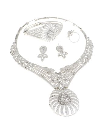 Silver Plated Necklace Set