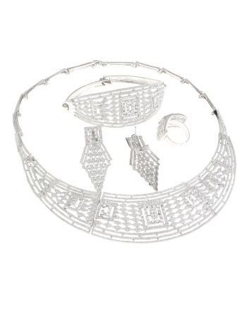 Silver Plated Necklace Set