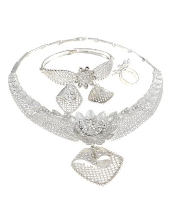 Silver Plated Necklace Set