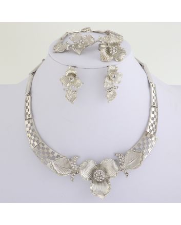Silver Plated Necklace Set