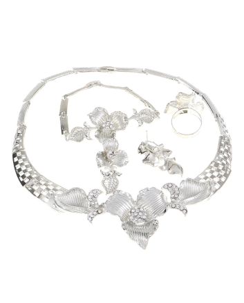 Silver Plated Necklace Set