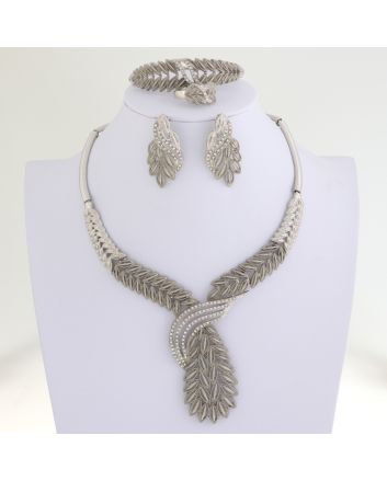 Silver Plated Necklace Set