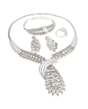 Silver Plated Necklace Set