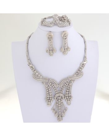 Silver Plated Necklace Set