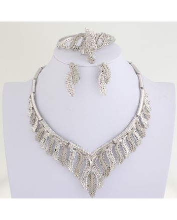 Silver Plated Necklace Set
